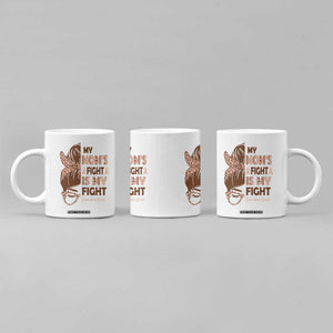 Endometrial Cancer Support Coffee Mug My Moms Fight My Fight