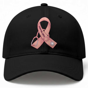 Endometrial Cancer Healthcare Warrior Baseball Cap Peach Stethoscope Nurse