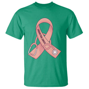 Endometrial Cancer Healthcare Warrior T Shirt Peach Stethoscope Nurse