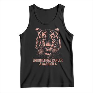 Endometrial Cancer Warrior Tiger Tank Top Strength Courage Hope