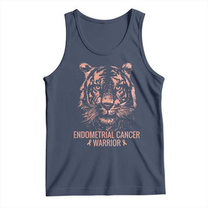 Endometrial Cancer Warrior Tiger Tank Top Strength Courage Hope