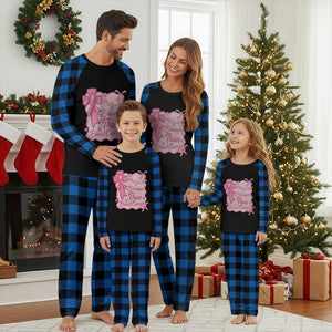 My God Is Stronger Than Breast Cancer Plaid Pajama Set Christian Support Gift