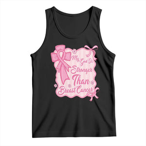 My God Is Stronger Than Breast Cancer Tank Top Christian Support Gift