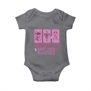 Hope Faith Cure Breast Cancer Awareness Baby Onesie Pink Ribbon Survivor Support Gift