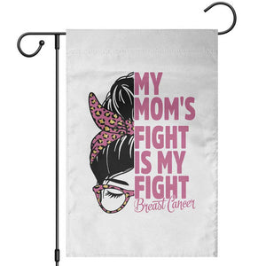 Breast Cancer Support Garden Flag My Moms Fight My Fight