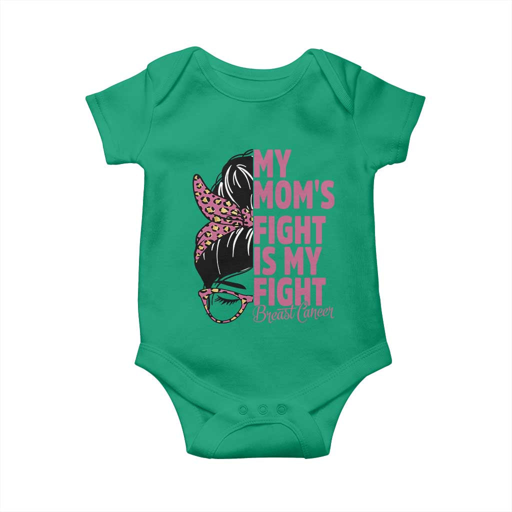 Breast Cancer Support Baby Onesie My Moms Fight My Fight