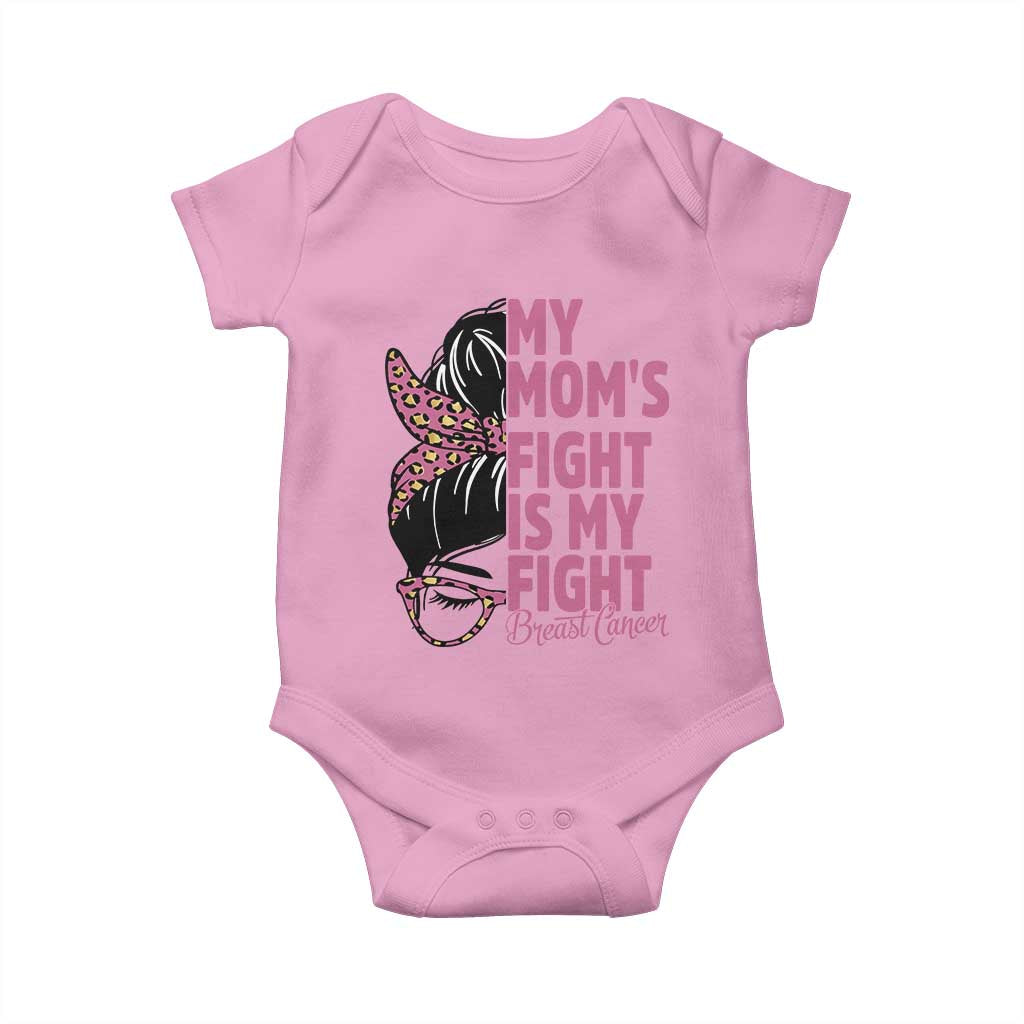 Breast Cancer Support Baby Onesie My Moms Fight My Fight