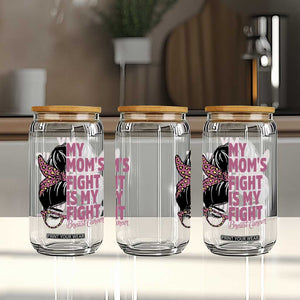 Breast Cancer Support Glass Can My Moms Fight My Fight
