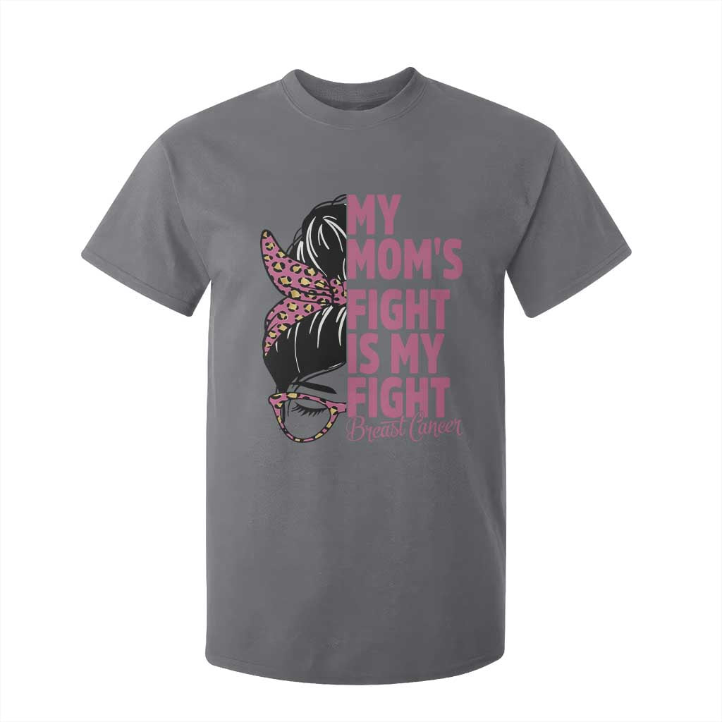Breast Cancer Support T Shirt For Kid My Moms Fight My Fight