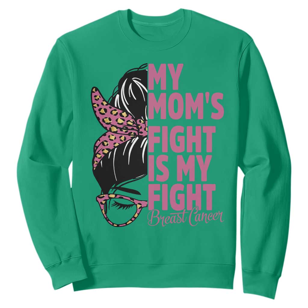 Breast Cancer Support Sweatshirt My Moms Fight My Fight