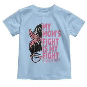 Breast Cancer Support Toddler T Shirt My Moms Fight My Fight