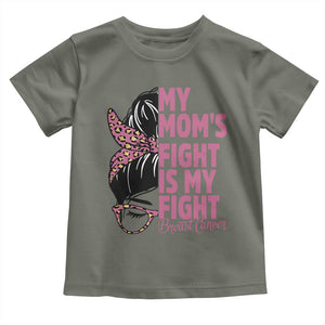 Breast Cancer Support Toddler T Shirt My Moms Fight My Fight