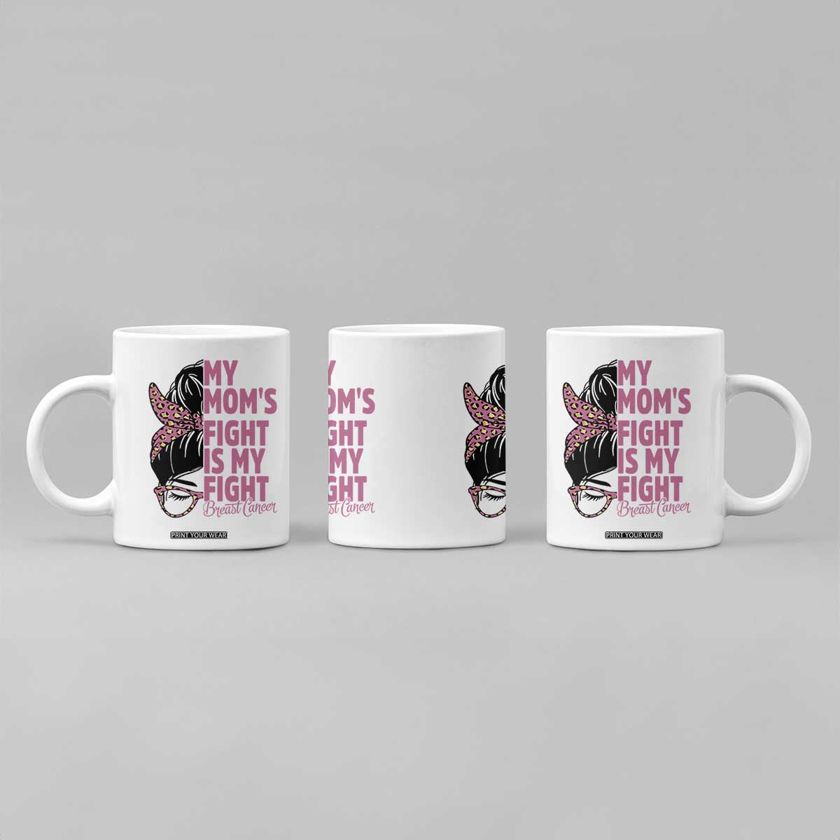 Breast Cancer Support Coffee Mug My Moms Fight My Fight