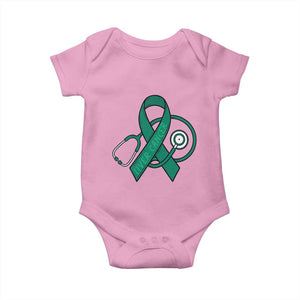 Liver Cancer Strong Nurse Warrior Baby Onesie Stethoscope Healthcare Support Gift