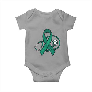 Liver Cancer Strong Nurse Warrior Baby Onesie Stethoscope Healthcare Support Gift