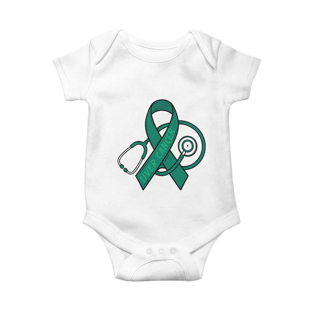 Liver Cancer Strong Nurse Warrior Baby Onesie Stethoscope Healthcare Support Gift