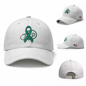Liver Cancer Strong Nurse Warrior Baseball Cap Stethoscope Healthcare Support Gift