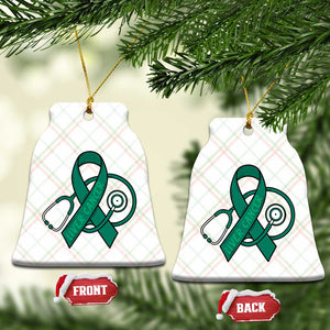 Liver Cancer Strong Nurse Warrior Ceramic Ornament Stethoscope Healthcare Support Gift