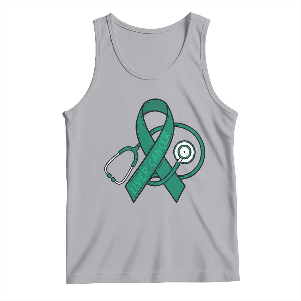 Liver Cancer Strong Nurse Warrior Tank Top Stethoscope Healthcare Support Gift
