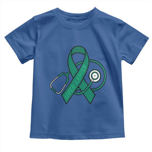 Liver Cancer Strong Nurse Warrior Toddler T Shirt Stethoscope Healthcare Support Gift