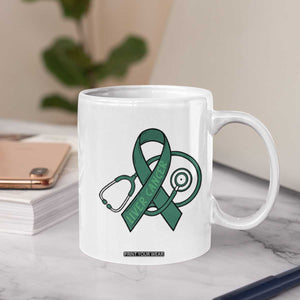 Liver Cancer Strong Nurse Warrior Coffee Mug Stethoscope Healthcare Support Gift