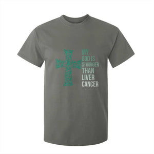 My God Is Stronger Than Liver Cancer T Shirt For Kid Faith Hope Support Gift