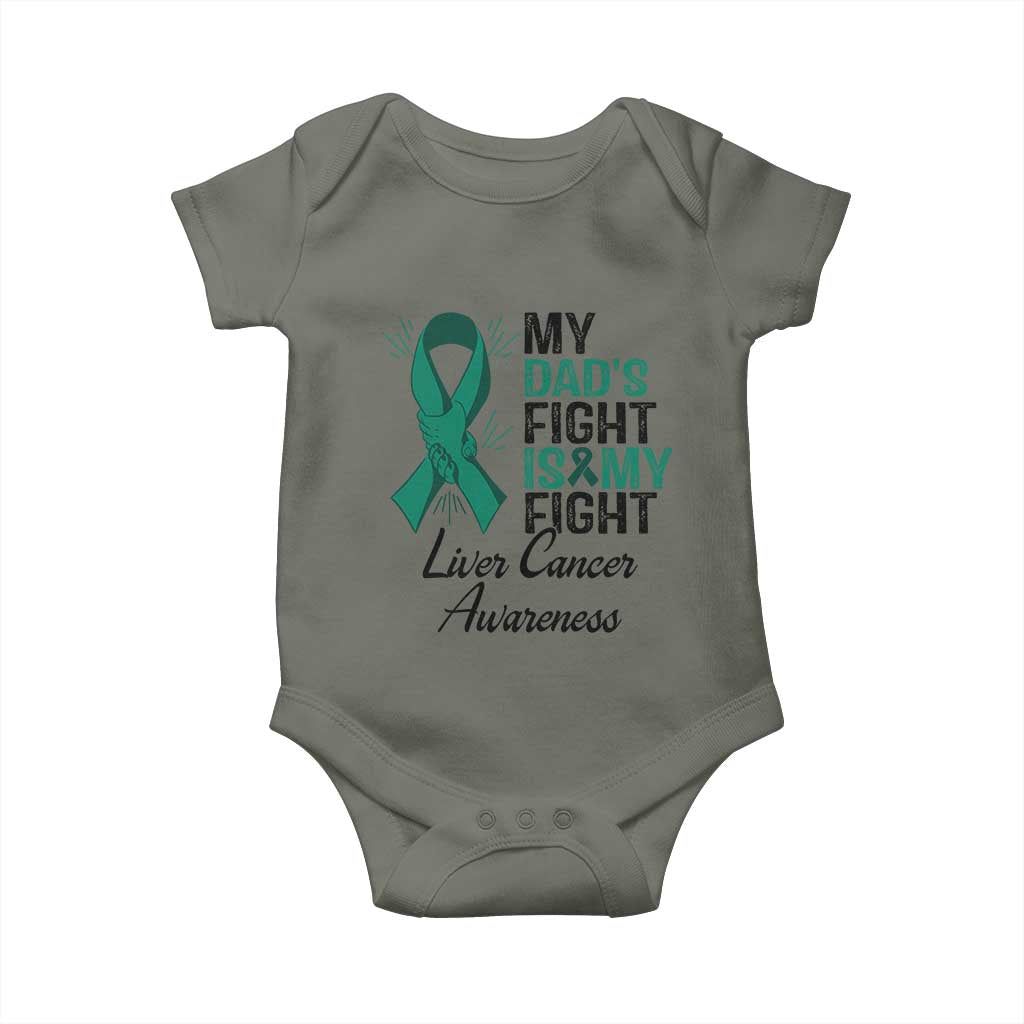 Liver Cancer Support Warrior Gift Baby Onesie My Dad Fight My Fight