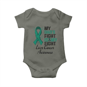 Liver Cancer Support Warrior Gift Baby Onesie My Dad Fight My Fight