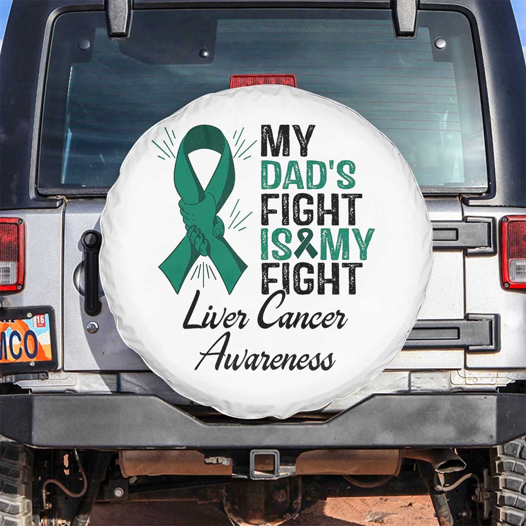 Liver Cancer Support Warrior Gift Spare Tire Cover My Dad Fight My Fight