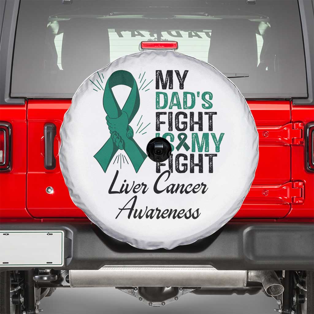 Liver Cancer Support Warrior Gift Spare Tire Cover My Dad Fight My Fight