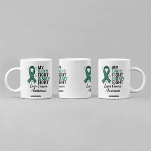 Liver Cancer Support Warrior Gift Coffee Mug My Dad Fight My Fight