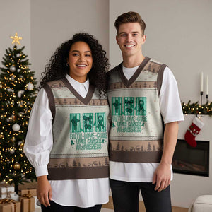 Faith Love And Cure Liver Cancer Awareness V-Neck Knit Sweater Vest Hope Survivor Support