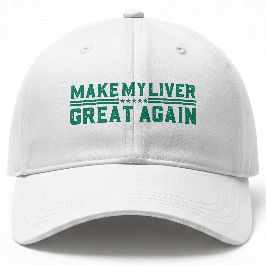 Make My Liver Great Again Baseball Cap Liver Cancer Support Gift