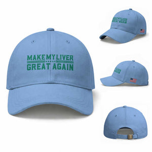 Make My Liver Great Again Baseball Cap Liver Cancer Support Gift