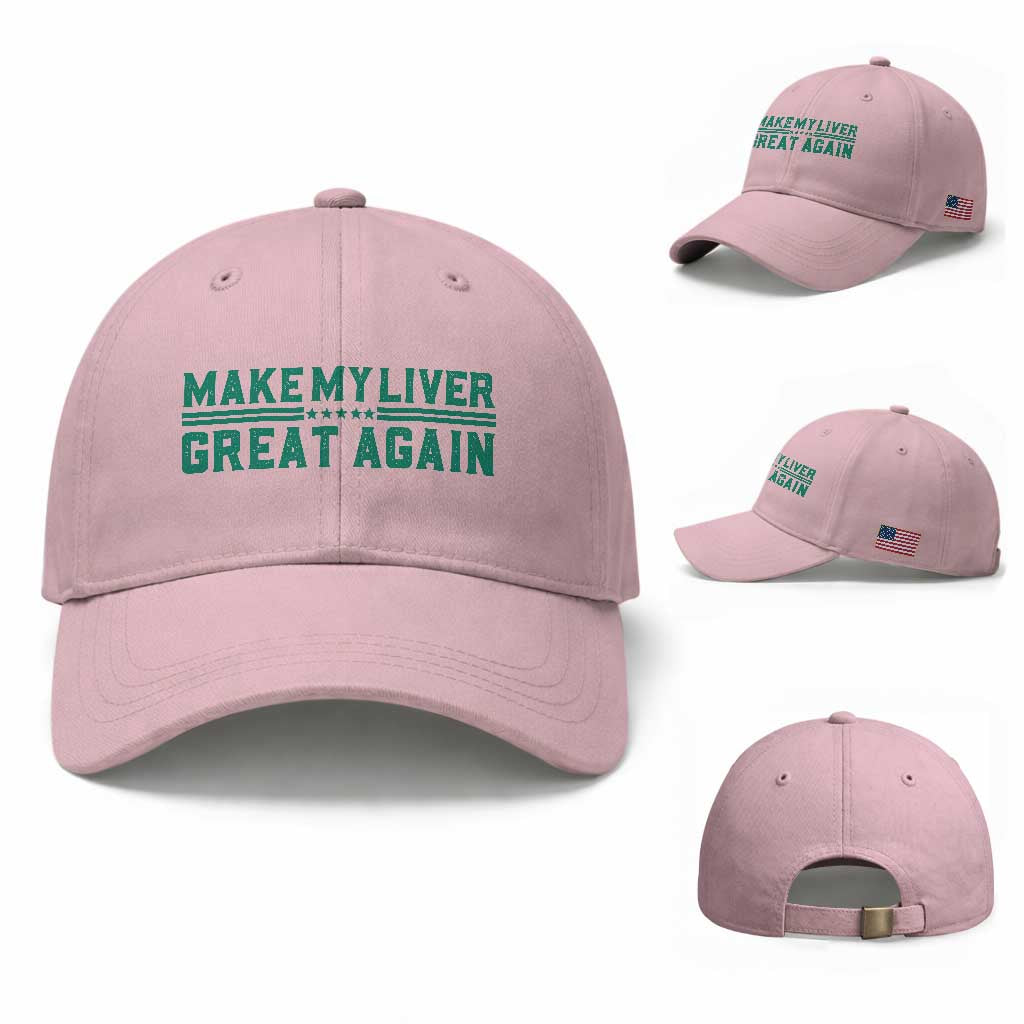 Make My Liver Great Again Baseball Cap Liver Cancer Support Gift