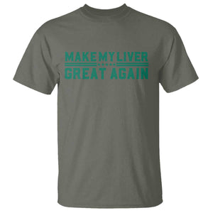 Make My Liver Great Again T Shirt Liver Cancer Support Gift