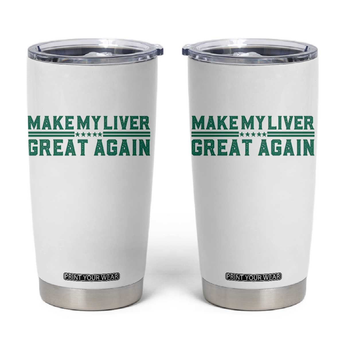 Make My Liver Great Again Tumbler Cup Liver Cancer Support Gift