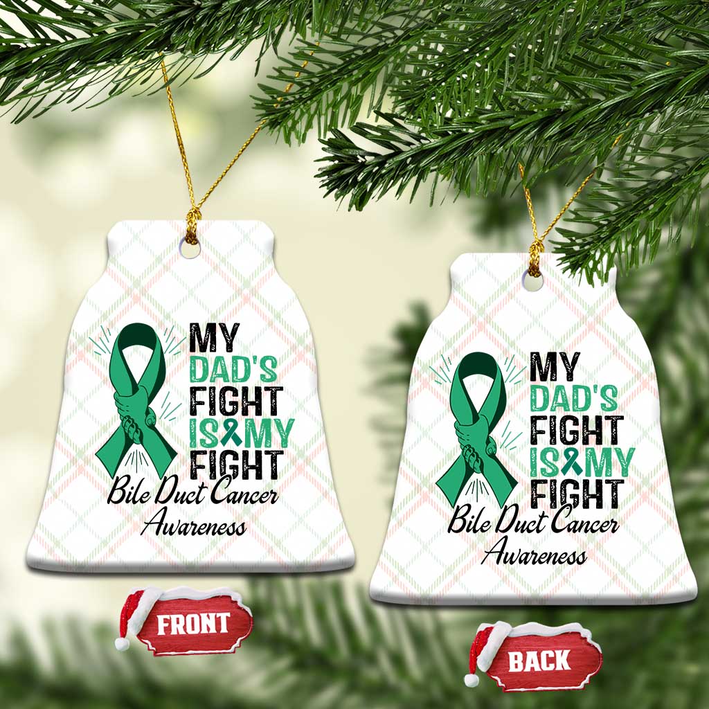 Cholangiocarcinoma Support Warrior Gift Ceramic Ornament My Dad Fight My Fight