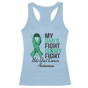 Cholangiocarcinoma Support Warrior Gift Racerback Tank Top My Dad Fight My Fight