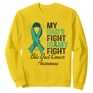 Cholangiocarcinoma Support Warrior Gift Sweatshirt My Dad Fight My Fight