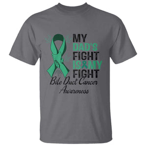 Cholangiocarcinoma Support Warrior Gift T Shirt My Dad Fight My Fight