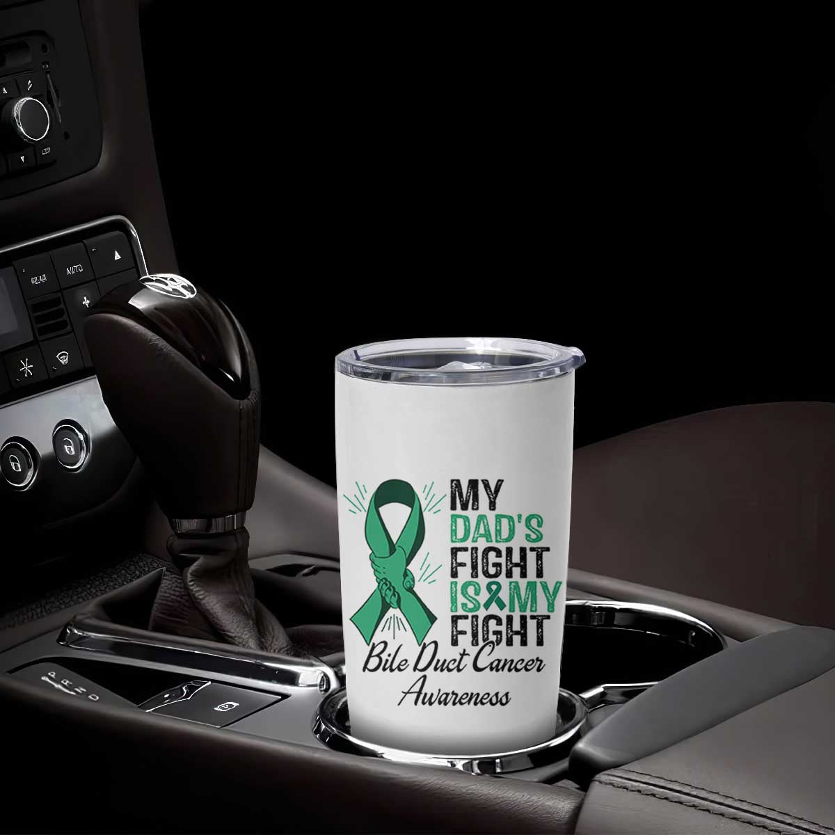 Cholangiocarcinoma Support Warrior Gift Tumbler Cup My Dad Fight My Fight