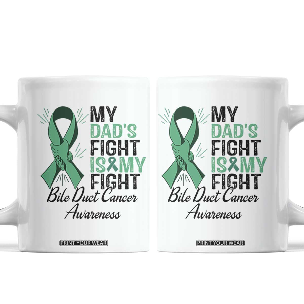 Cholangiocarcinoma Support Warrior Gift Coffee Mug My Dad Fight My Fight