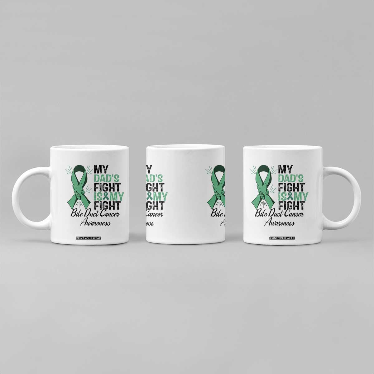 Cholangiocarcinoma Support Warrior Gift Coffee Mug My Dad Fight My Fight