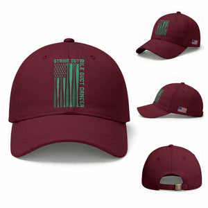 Strike Out Bile Duct Cancer Baseball Cap Baseball American Flag Hope Gift