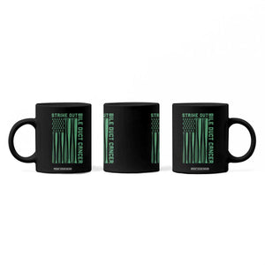 Strike Out Bile Duct Cancer Coffee Mug Baseball American Flag Hope Gift