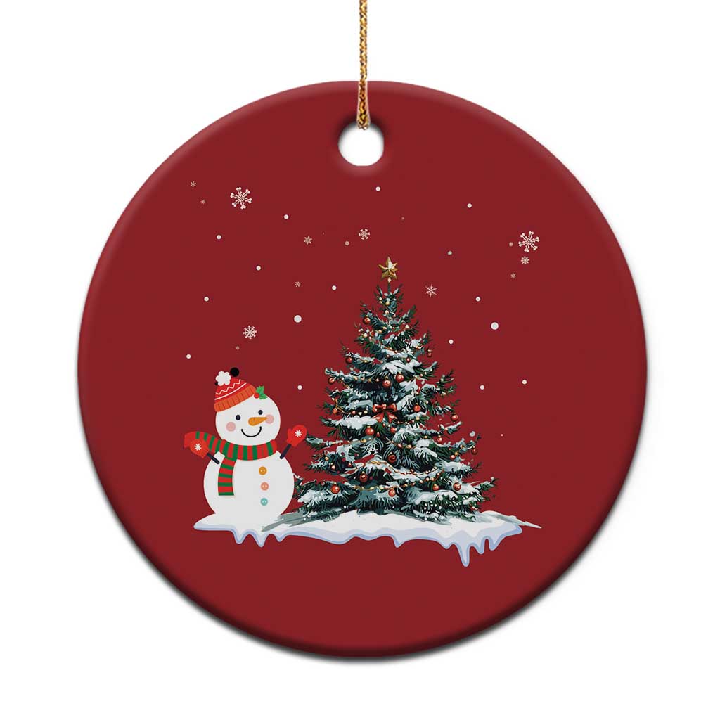 Xmas Snowman Christmas Ornament Funny Snowmen With Christmas Tree TS12 Print Your Wear