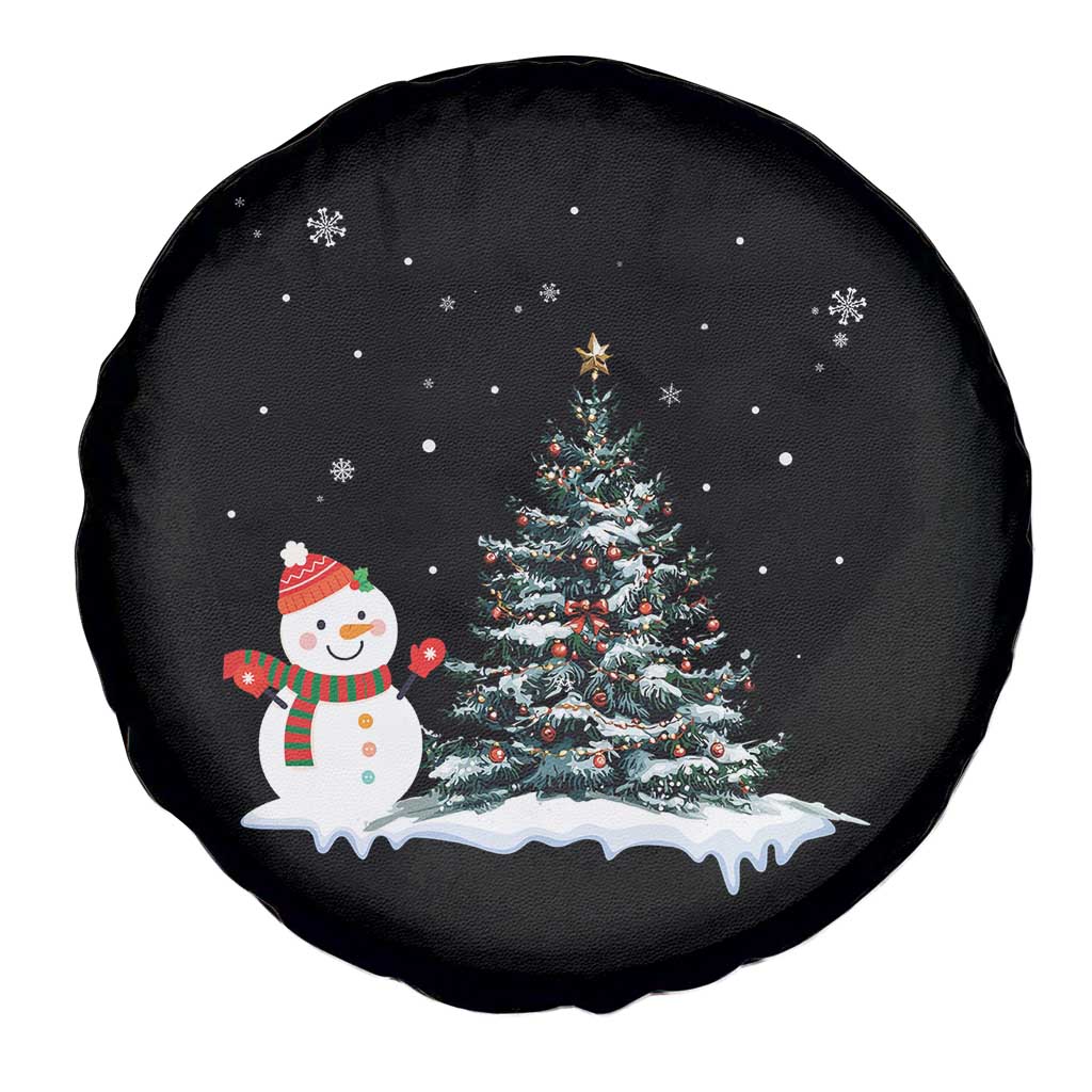 Christmas Snowman Spare Tire Cover Funny Snowmen With Christmas Tree TS12 Print Your Wear