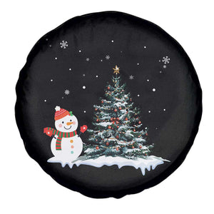 Christmas Snowman Spare Tire Cover Funny Snowmen With Christmas Tree TS12 Print Your Wear