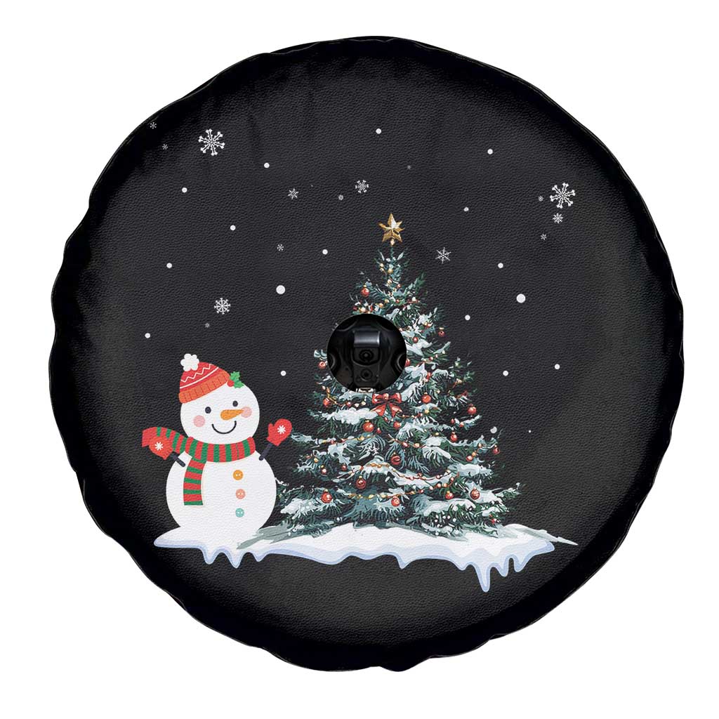 Christmas Snowman Spare Tire Cover Funny Snowmen With Christmas Tree TS12 Print Your Wear